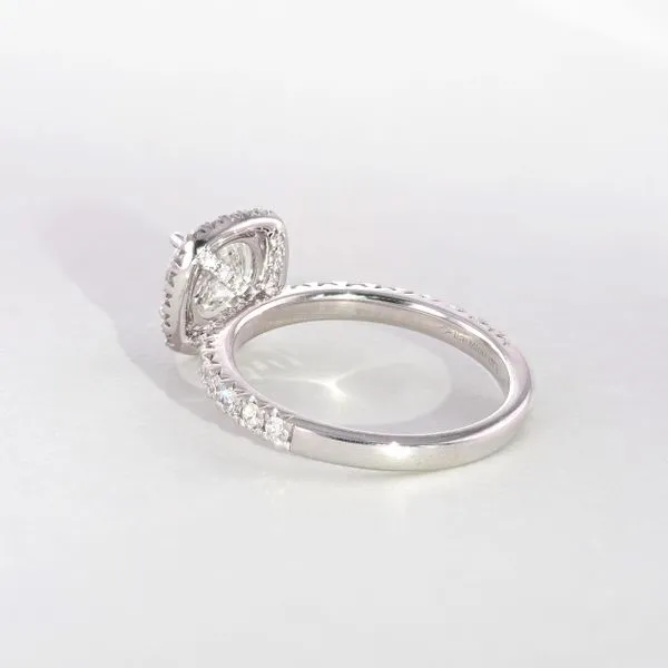 2.00tw Bali Round Diamond Halo Pave Engagement Ring Image 4 La Mine d'Or Moncton, NB