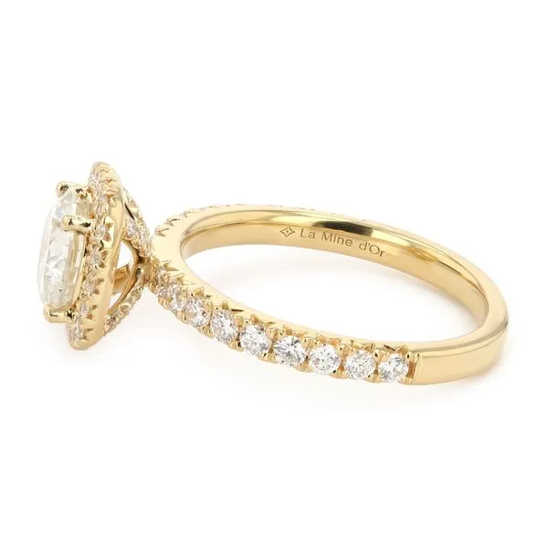 2.00tw Bali Round Diamond Halo Pave Engagement Ring Image 2 La Mine d'Or Moncton, NB
