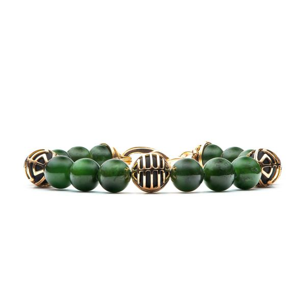 William Henry Strength Jade Bracelet in 18kt Rose Gold, Large in Size Image 3 La Mine d'Or Moncton, NB