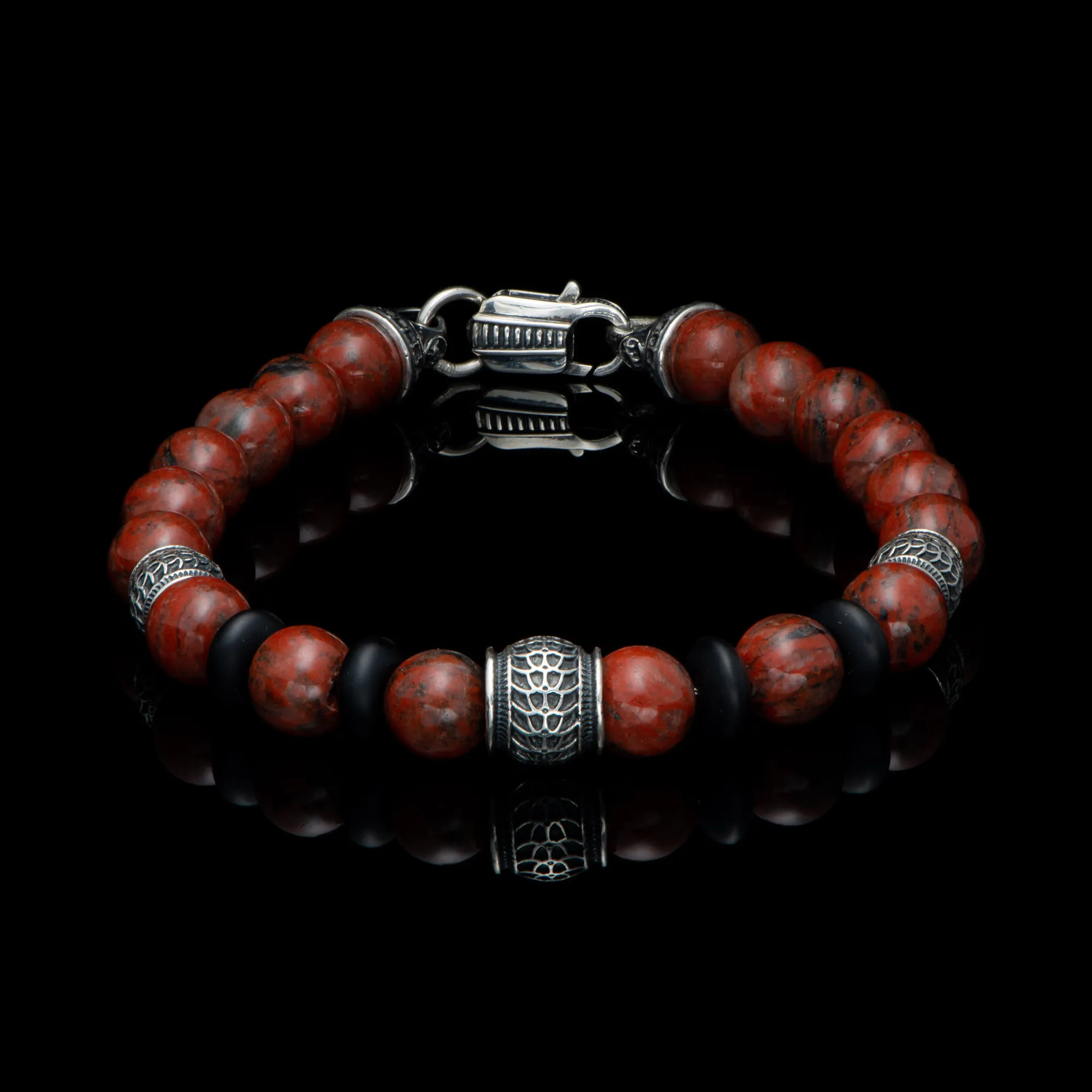 William Henry Newport Red Jasper Bracelet, Large La Mine d'Or Moncton, NB