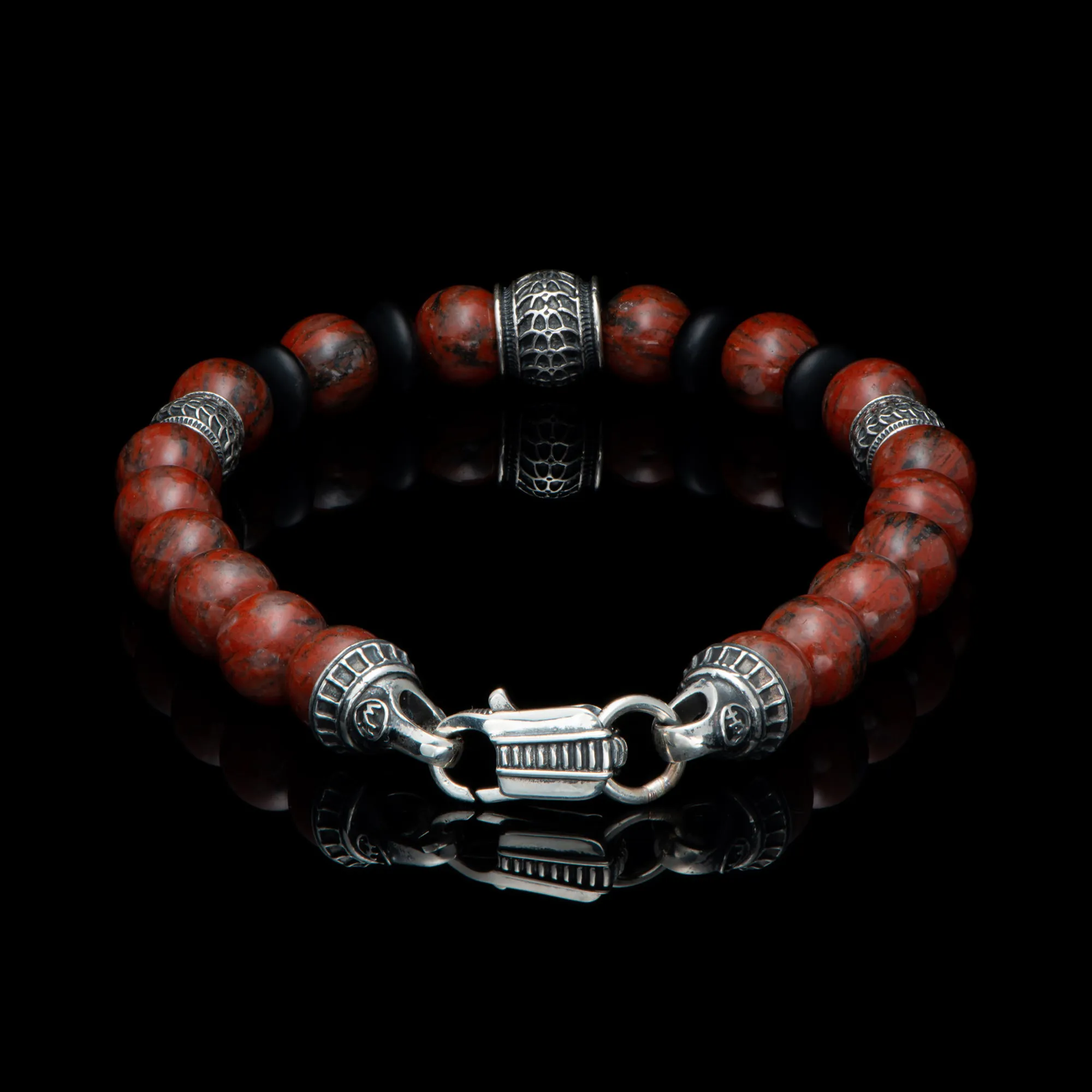 William Henry Newport Red Jasper Bracelet, Large Image 2 La Mine d'Or Moncton, NB