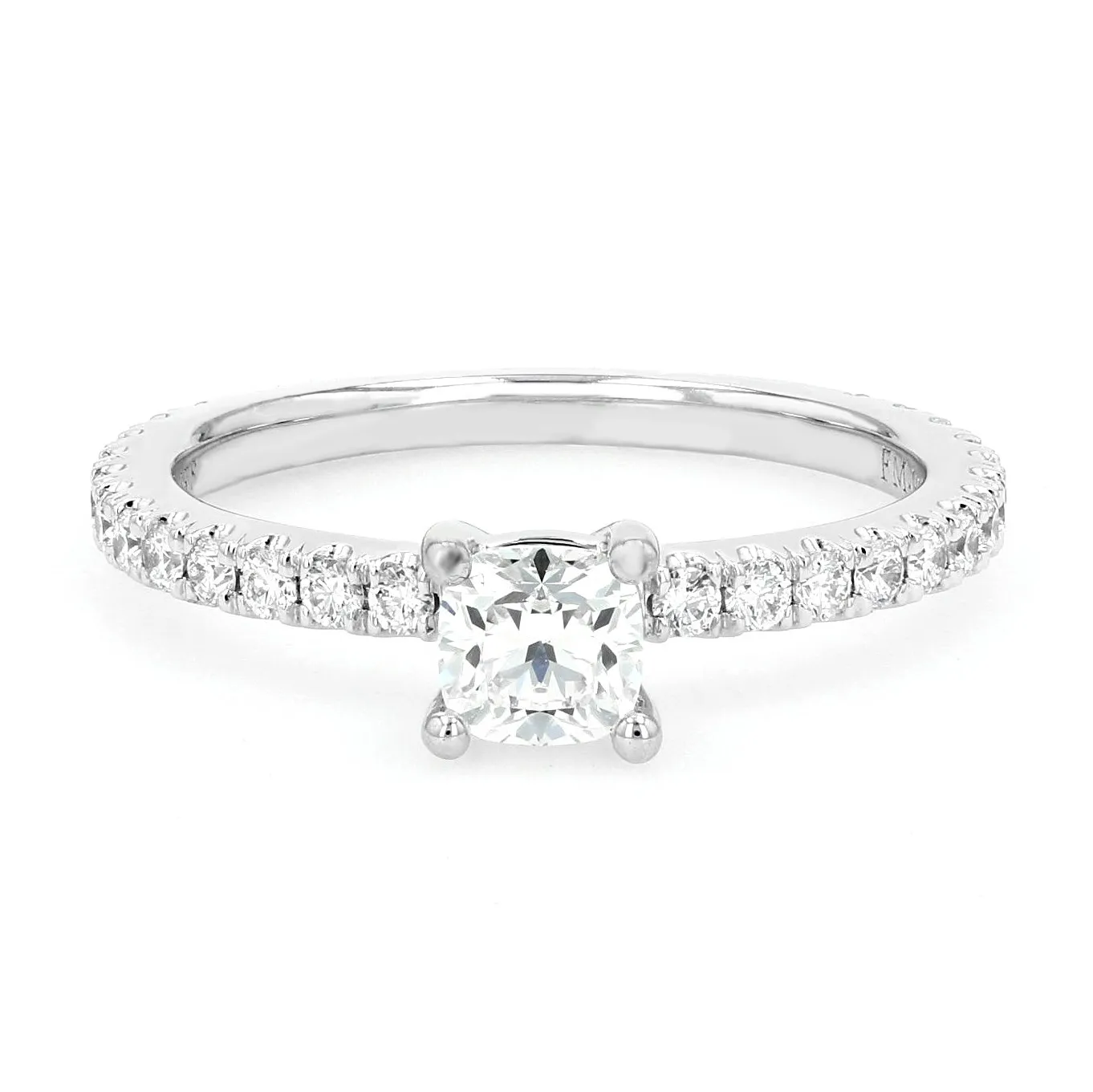 0.88tw De Beers Forevermark Black Label Cushion Diamond Engagement Ring La Mine d'Or Moncton, NB