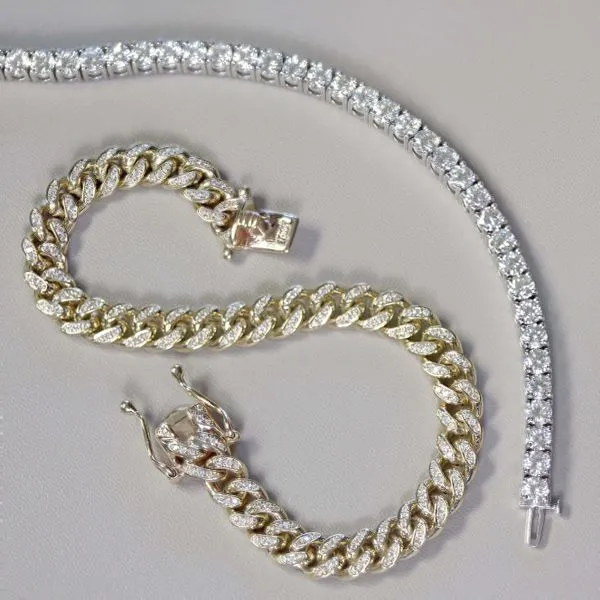 1.70tw Miami Cuban Link Diamond Bracelet 10kt Yellow Gold Image 4 La Mine d'Or Moncton, NB