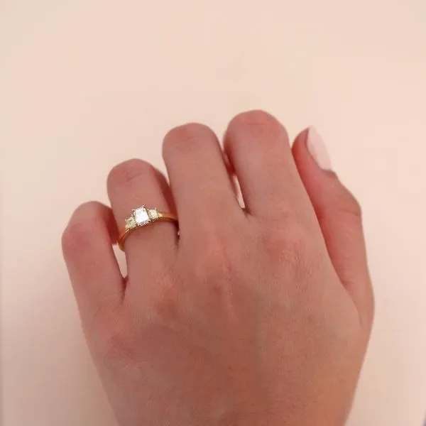 0.95tw Emerald Diamond Brooklyn Trinity Engagement Ring Image 4 La Mine d'Or Moncton, NB