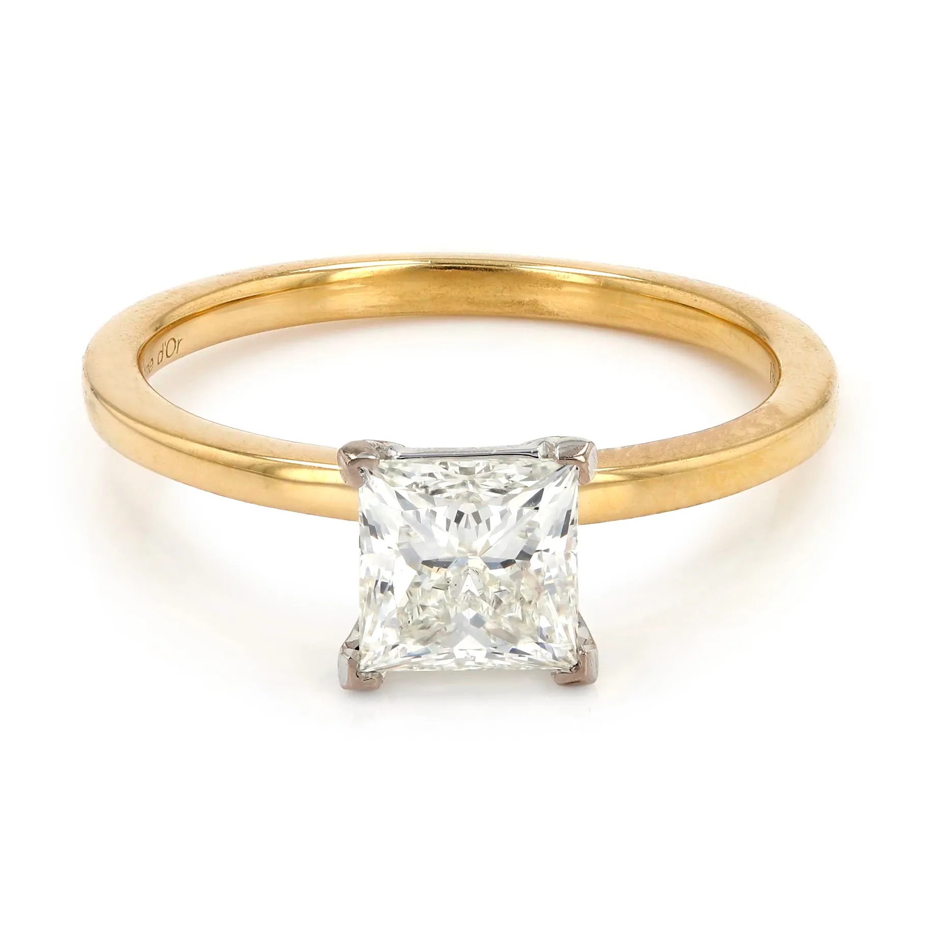 1.05ct Cairo Princess Diamond Solitaire Engagement Ring La Mine d'Or Moncton, NB