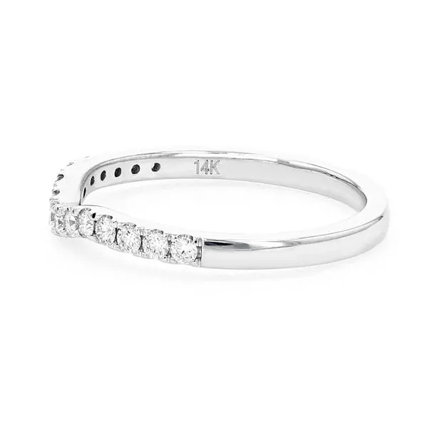 0.50tw Prong Curved Diamond Band Image 2 La Mine d'Or Moncton, NB