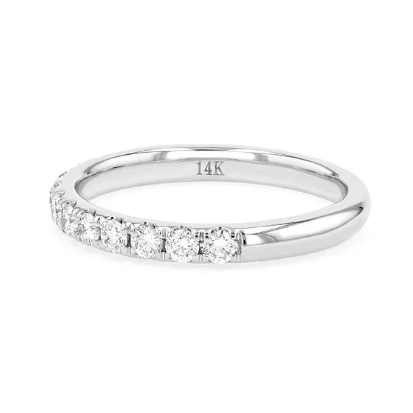 0.50tw Classic Prong Diamond Band 14kt White Gold Image 2 La Mine d'Or Moncton, NB