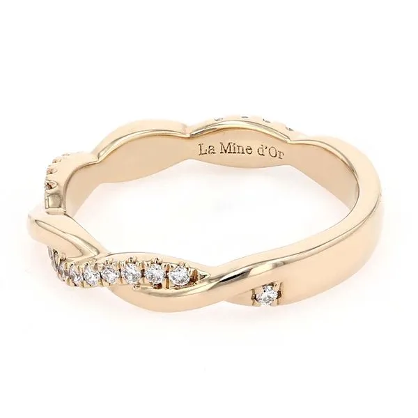 0.22tw Diamond Twist Band Image 2 La Mine d'Or Moncton, NB