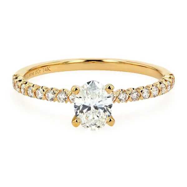 0.77tw Oval Diamond Charlotte Engagement Ring La Mine d'Or Moncton, NB