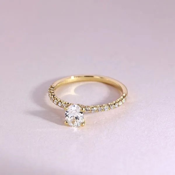0.77tw Oval Diamond Charlotte Engagement Ring Image 3 La Mine d'Or Moncton, NB
