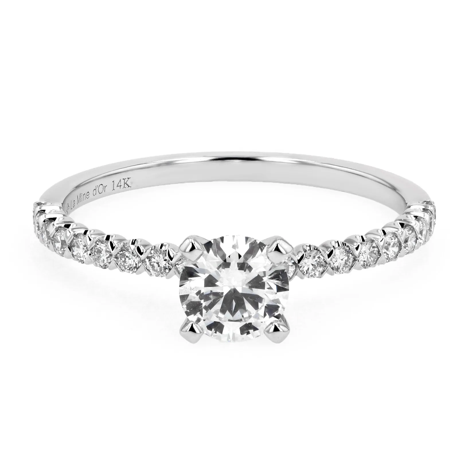 0.75tw Round Brilliant Diamond Charlotte Engagement Ring La Mine d'Or Moncton, NB