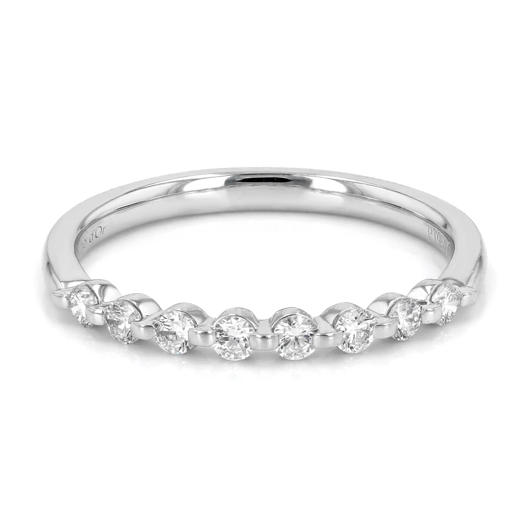 0.25tw Always Single Shared Claw Platinum Diamond Band La Mine d'Or Moncton, NB