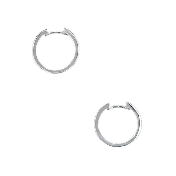 0.15tw Diamond Round Brilliant Hoop Earrings Image 2 La Mine d'Or Moncton, NB