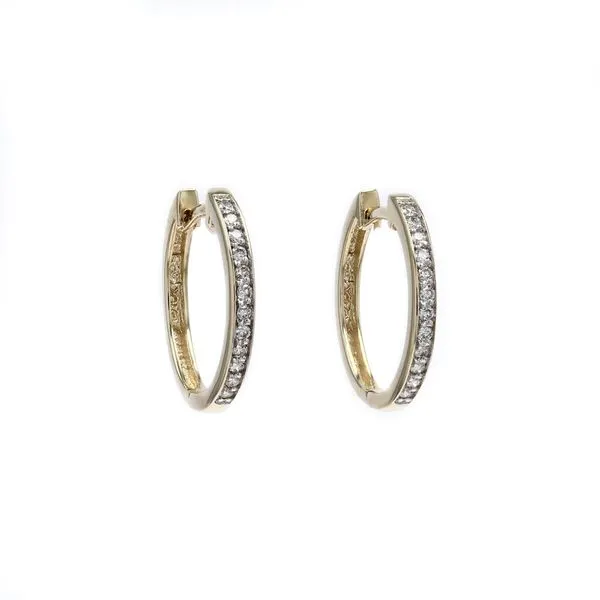 0.15tw Diamond Round Brilliant Hoop Earrings La Mine d'Or Moncton, NB