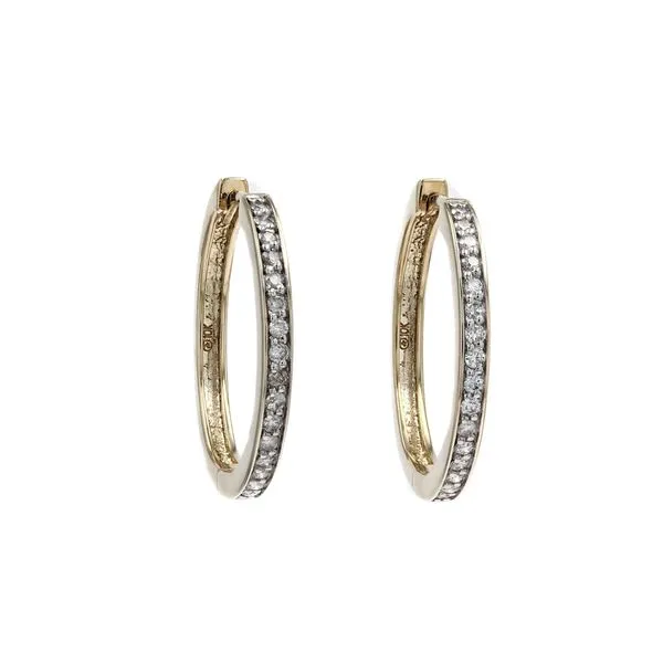 0.33tw Diamond Round Brilliant Hoop Earrings La Mine d'Or Moncton, NB