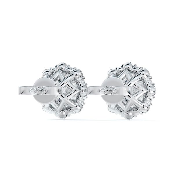 1.68tw De Beers Forevermark Floral Halo Diamond Stud Earrings Image 2 La Mine d'Or Moncton, NB