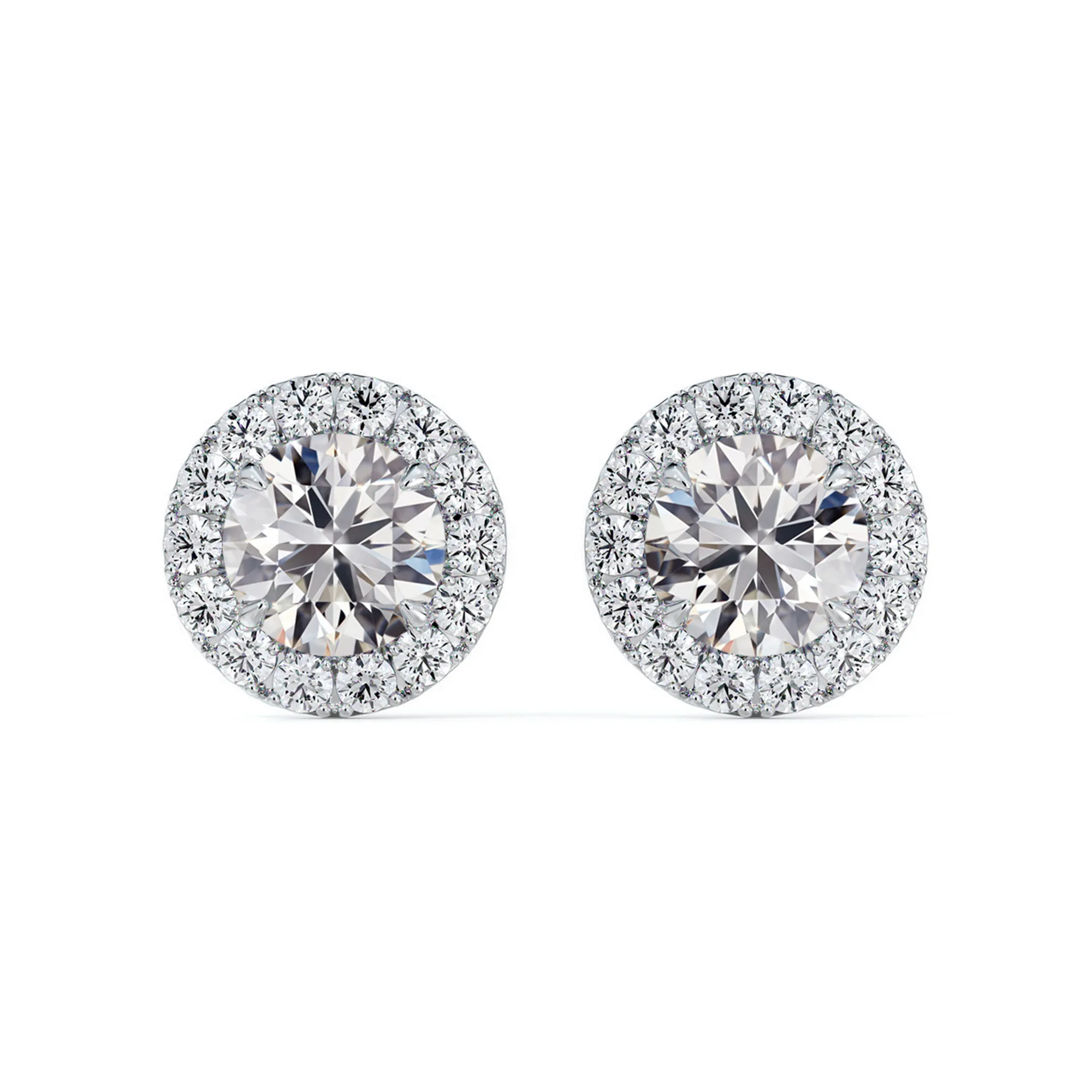 0.70tw De Beers Forevermark Halo Diamond Stud Earrings La Mine d'Or Moncton, NB
