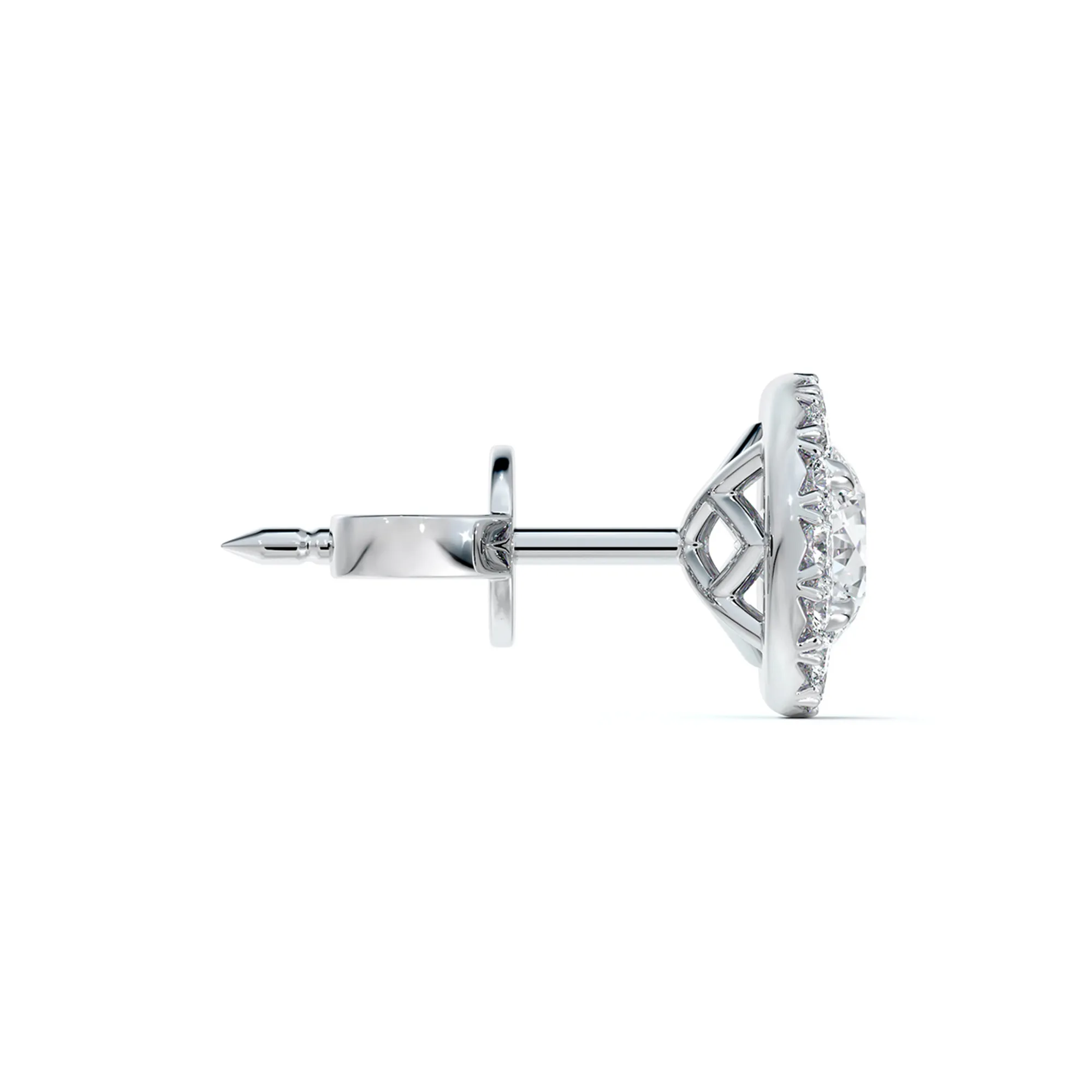 0.70tw De Beers Forevermark Halo Diamond Stud Earrings Image 2 La Mine d'Or Moncton, NB