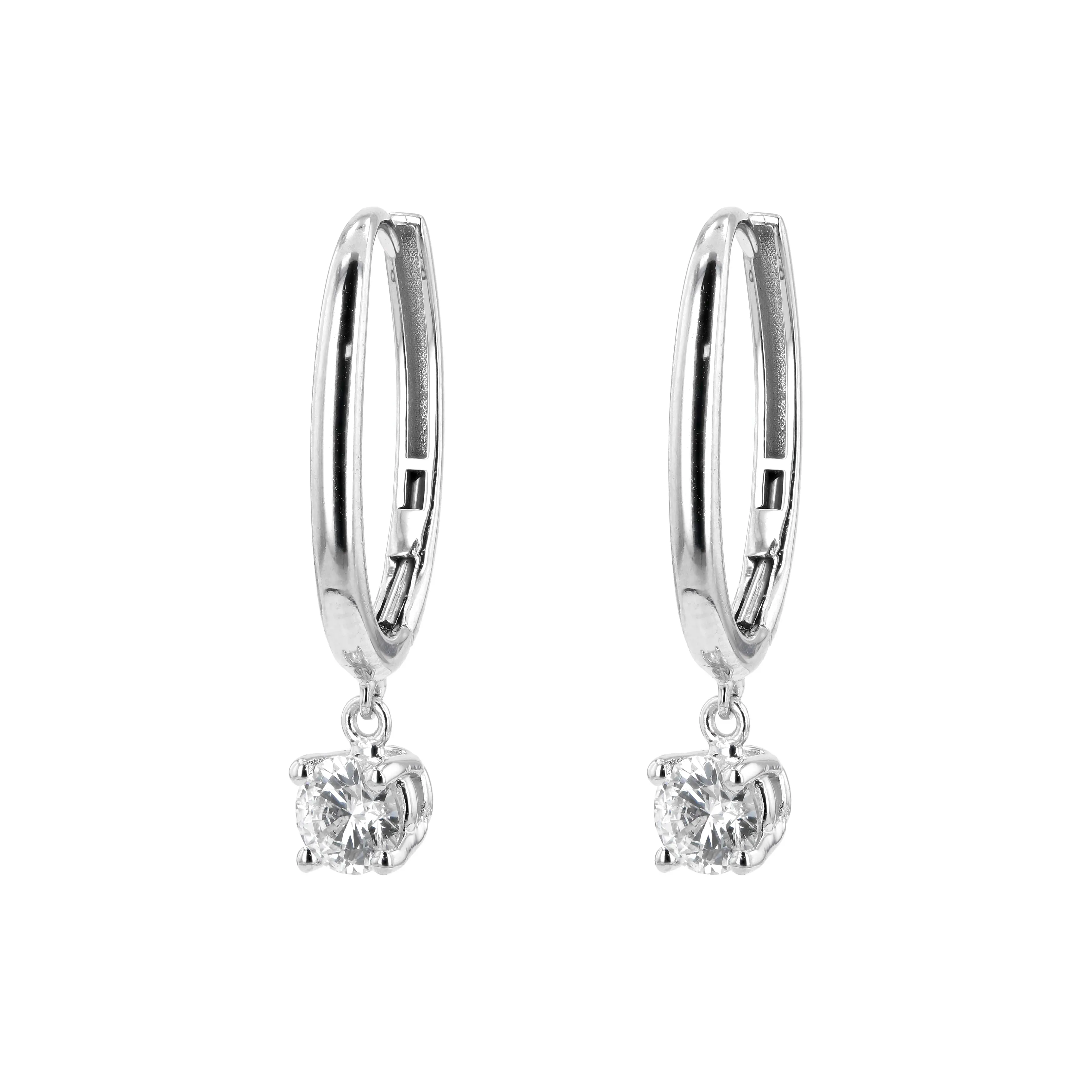 0.70tw Canadian Round Brilliant Diamond French Drop Earrings La Mine d'Or Moncton, NB
