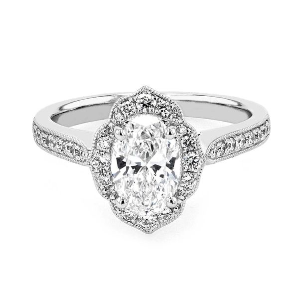 1.26tw Oval Diamond Vintage Style Engagement Ring ER-1.26TDW | La Mine ...