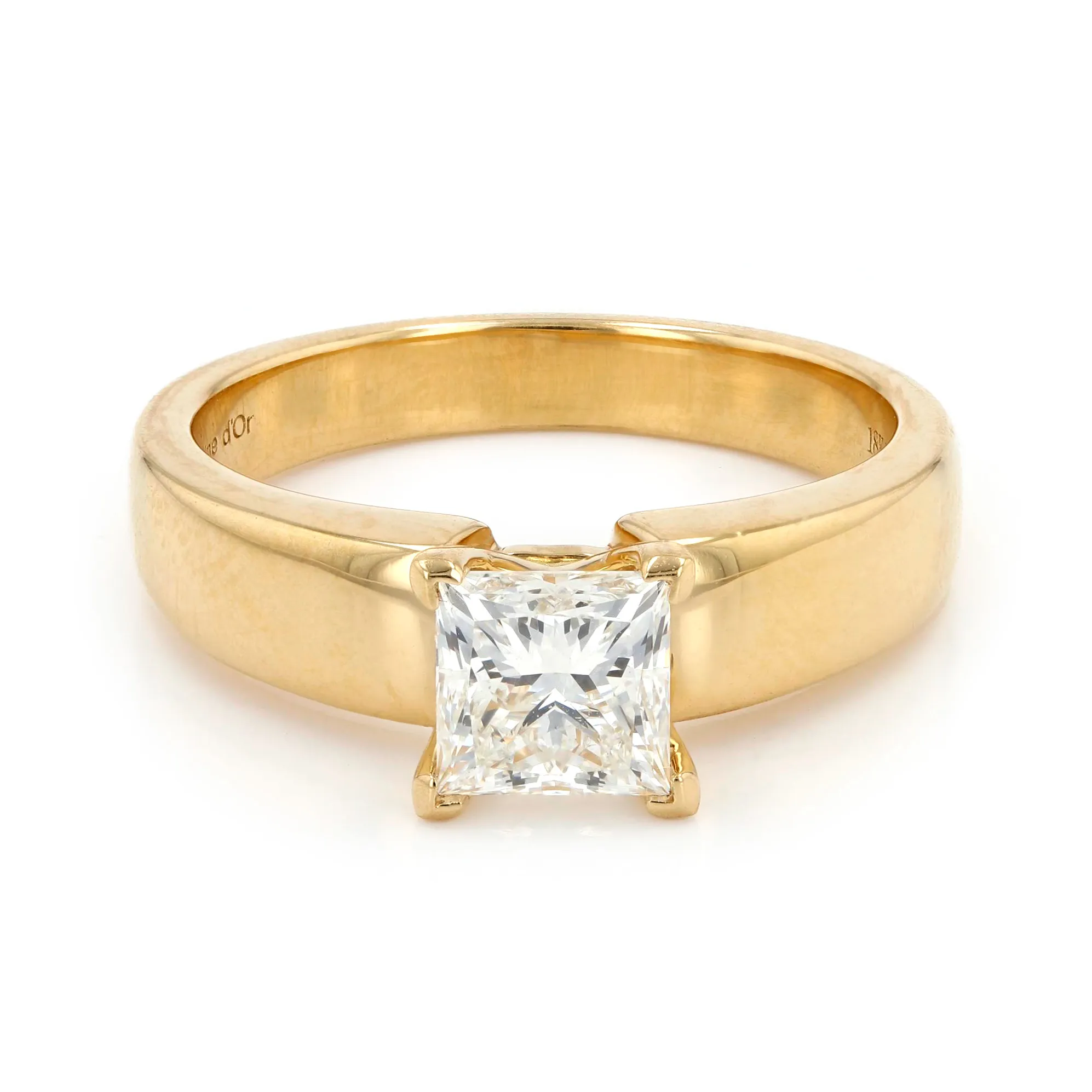 1.05ct Princess Canadian Diamond Solitaire Engagement Ring La Mine d'Or Moncton, NB