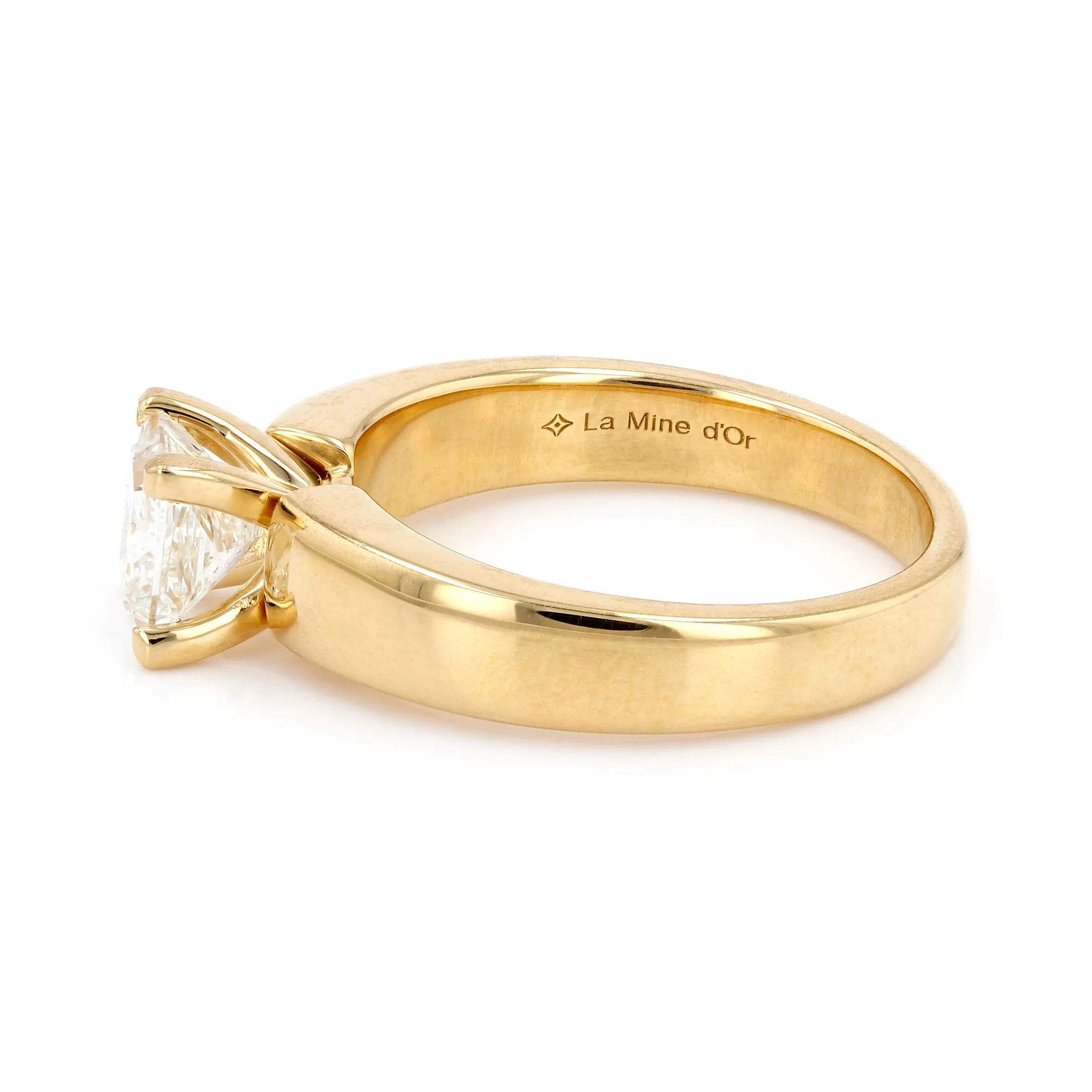 1.05ct Princess Canadian Diamond Solitaire Engagement Ring Image 2 La Mine d'Or Moncton, NB
