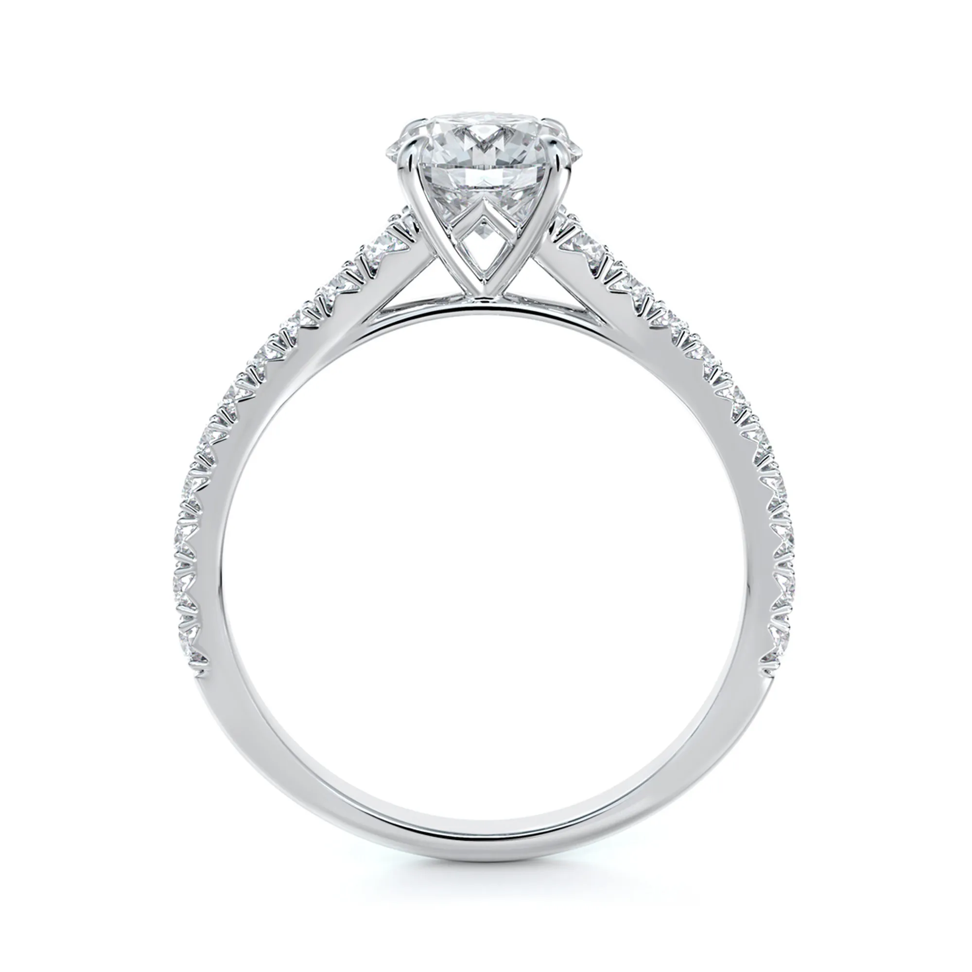 0.80tw De Beers Forevermark Round Diamond Engagement Ring Image 2 La Mine d'Or Moncton, NB