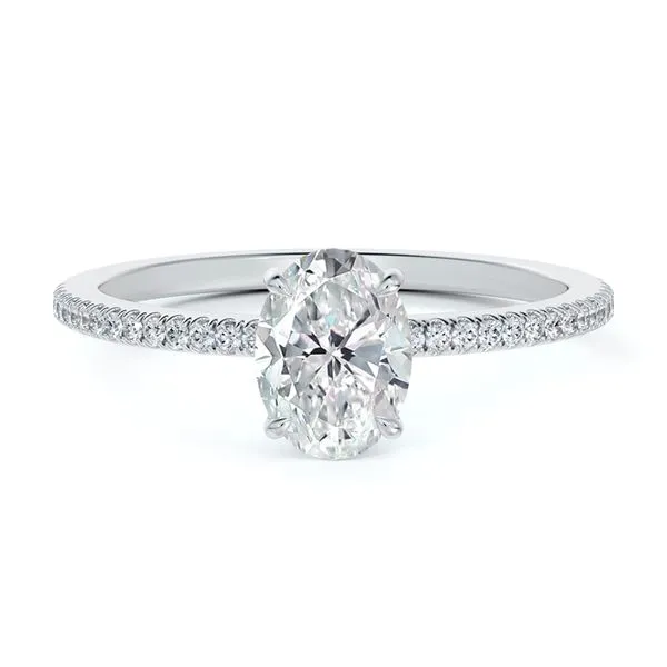 De Beers Forevermark Icon Oval Diamond Engagement Rin La