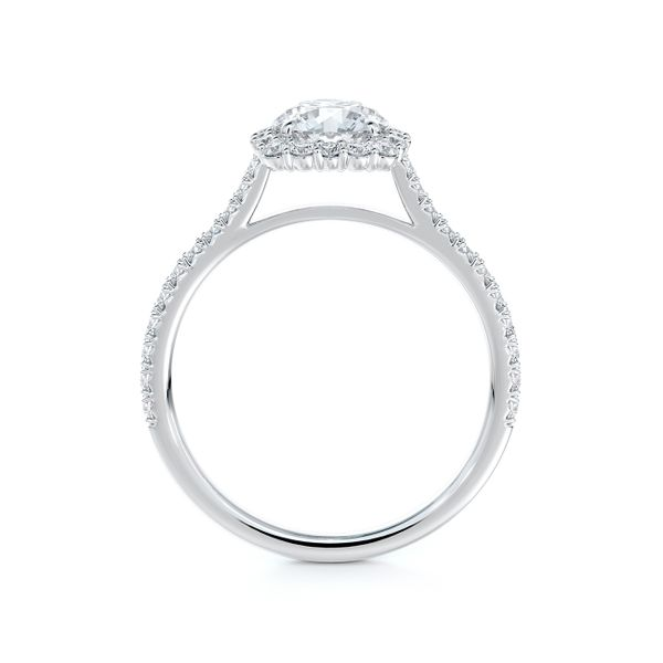 1.08tw De Beers Forevermark Diamond Halo Engagement Ring Image 2 La Mine d'Or Moncton, NB