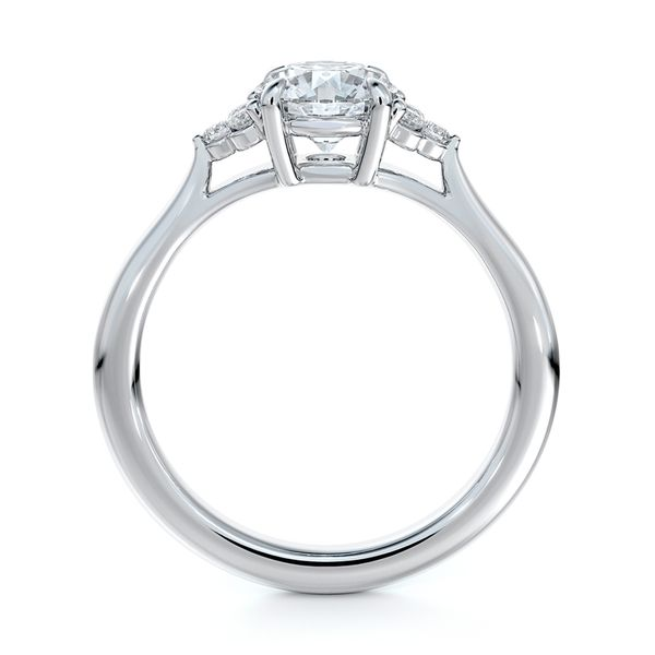 0.55tw De Beers Forevermark Triple Accent Diamond Engagement Ring Image 2 La Mine d'Or Moncton, NB