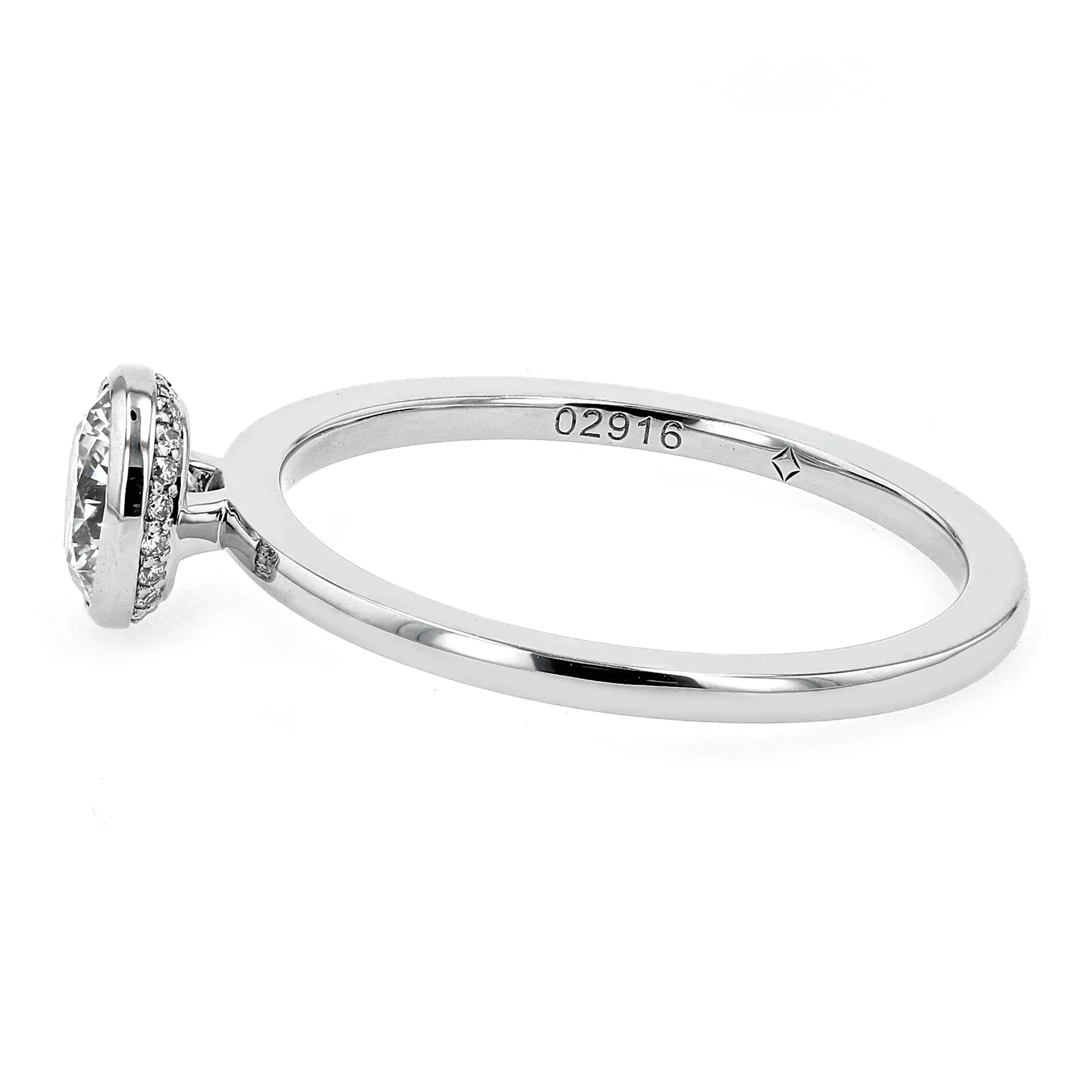 0.80tw De Beers Forevermark Round Diamond Solitaire Engagement Ring Image 2 La Mine d'Or Moncton, NB