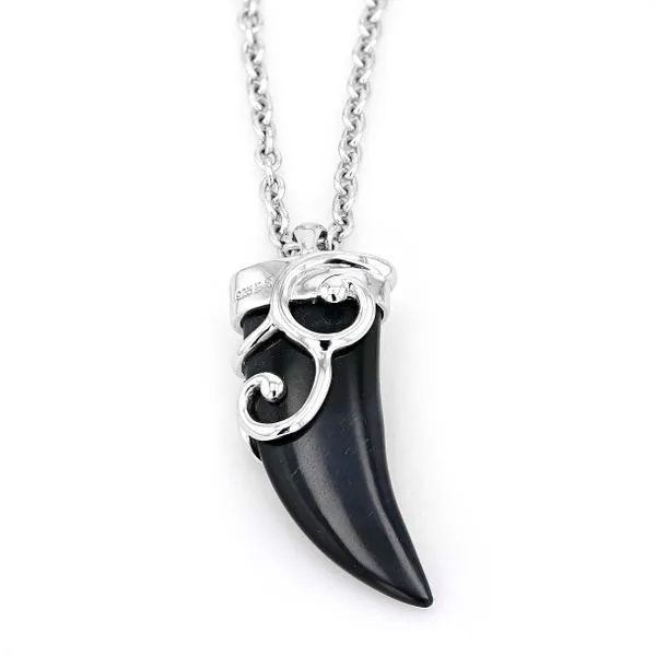 STG Ethan Stars Blue Tiger Horn Pendant with Link Chain La Mine d'Or Moncton, NB