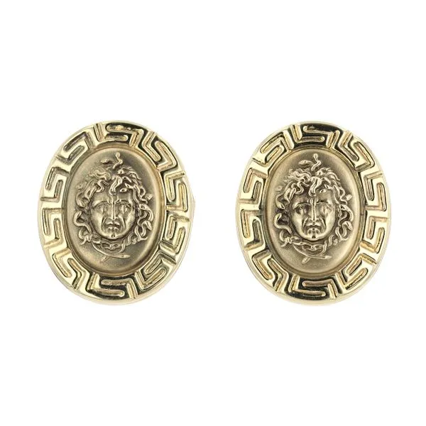 Estate 14kt Yellow Gold Medusa Earrings La Mine d'Or Moncton, NB