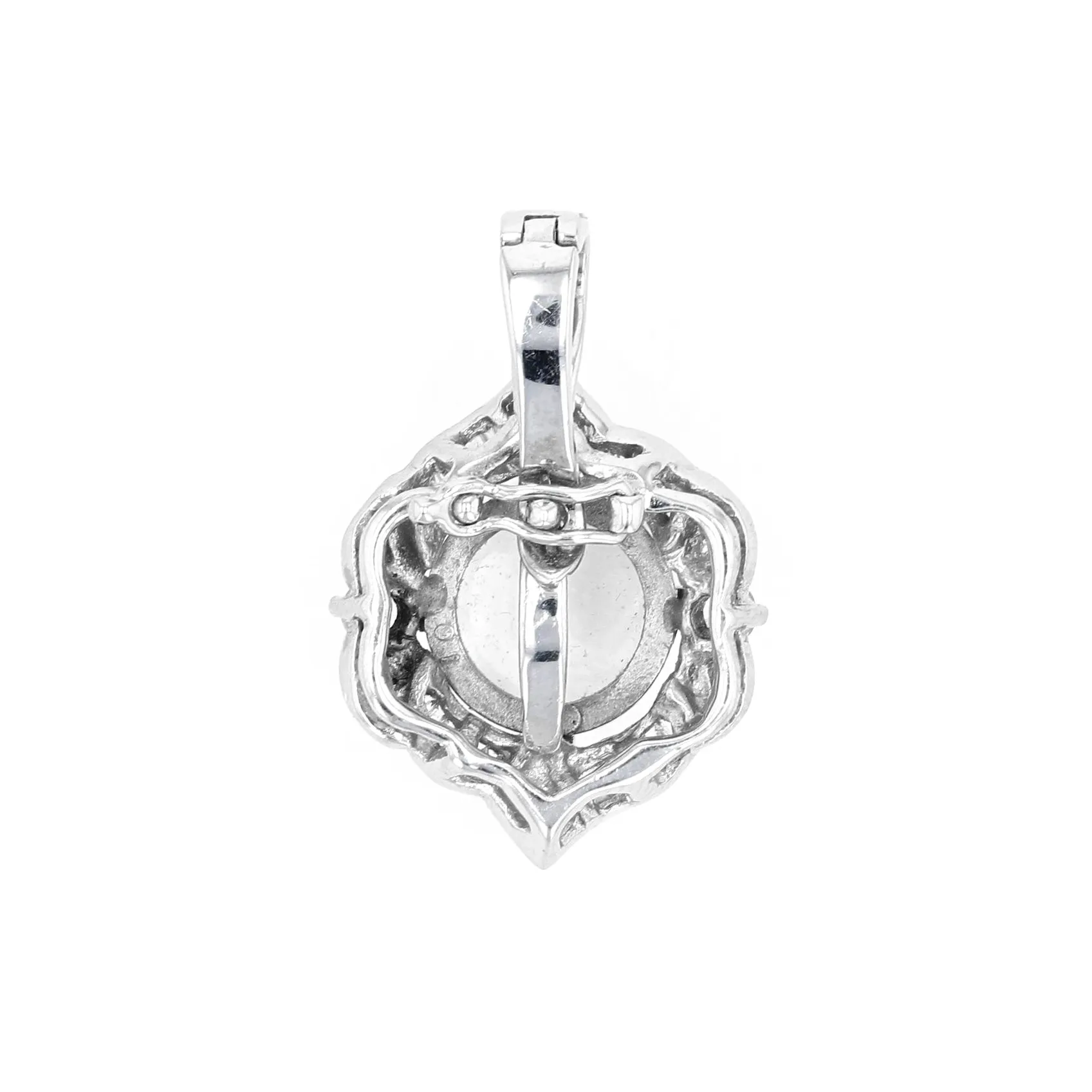 Estate Moonstone and Diamond Pendant Image 2 La Mine d'Or Moncton, NB