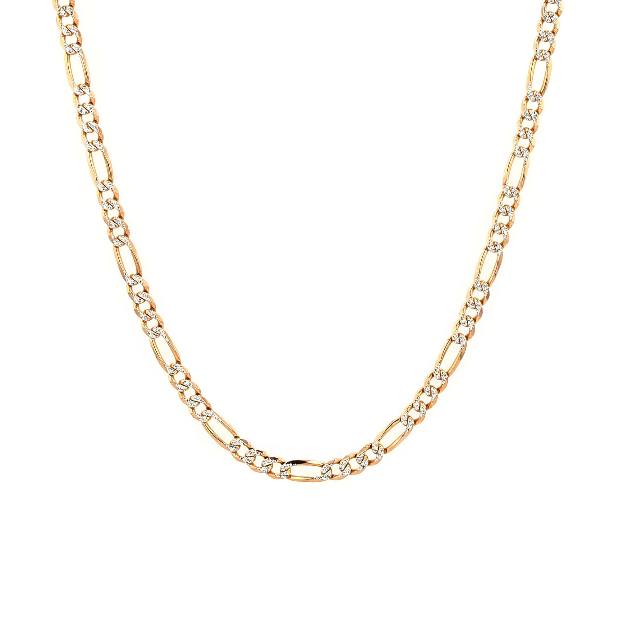 Estate 10kt Yellow and White Gold Figaro Chain Image 2 La Mine d'Or Moncton, NB