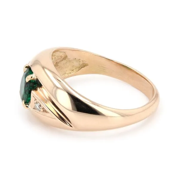 Estate Emerald and Diamond Ring Image 2 La Mine d'Or Moncton, NB