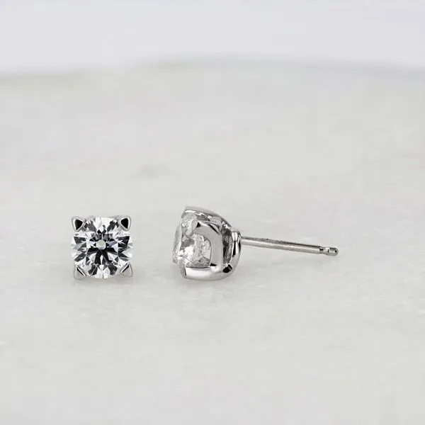 1.03tw Forevermark Diamond Round Brilliant Cut Stud Earrings Image 3 La Mine d'Or Moncton, NB