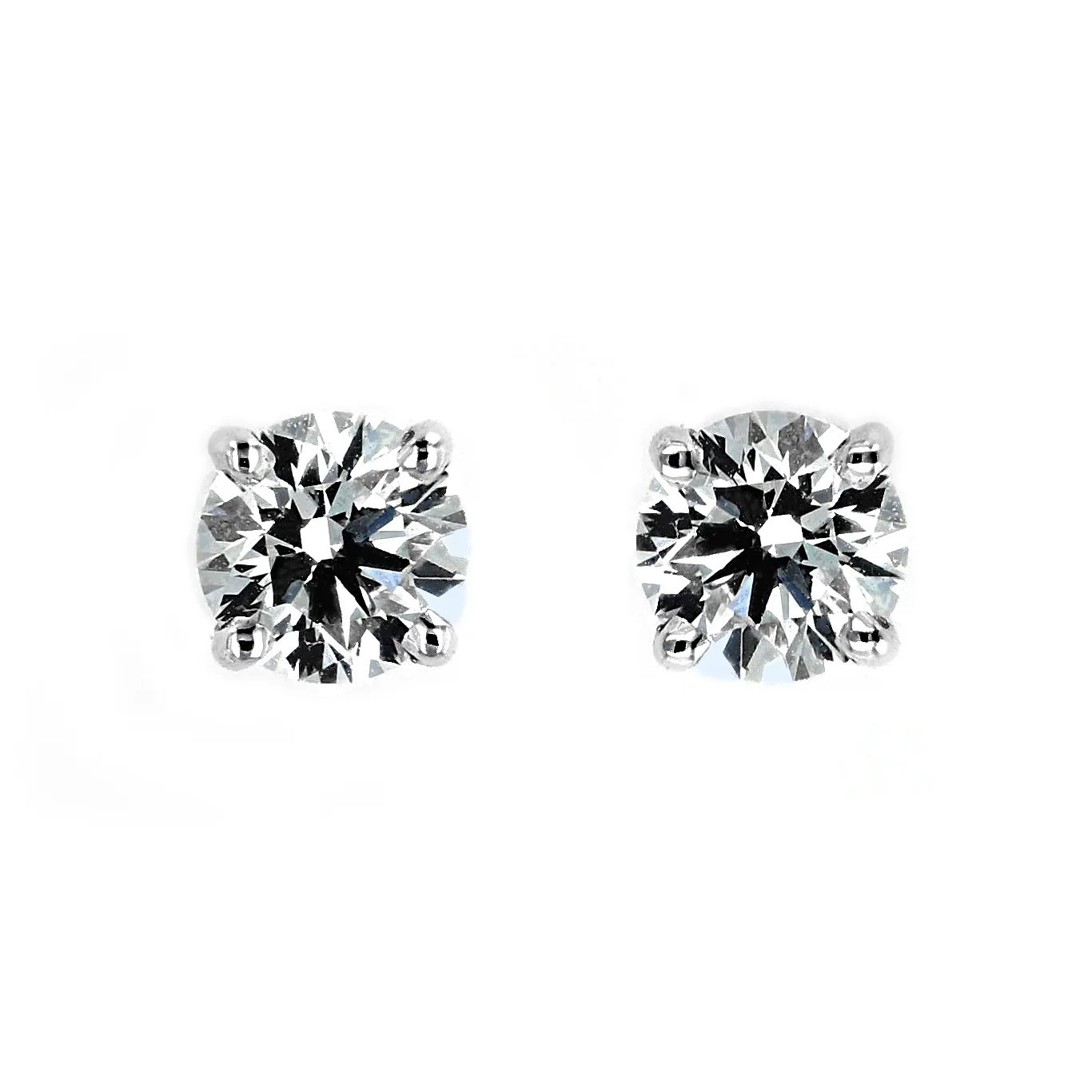 1.07tw Forevermark Black Label Round Diamond Solitaire Earrings La Mine d'Or Moncton, NB