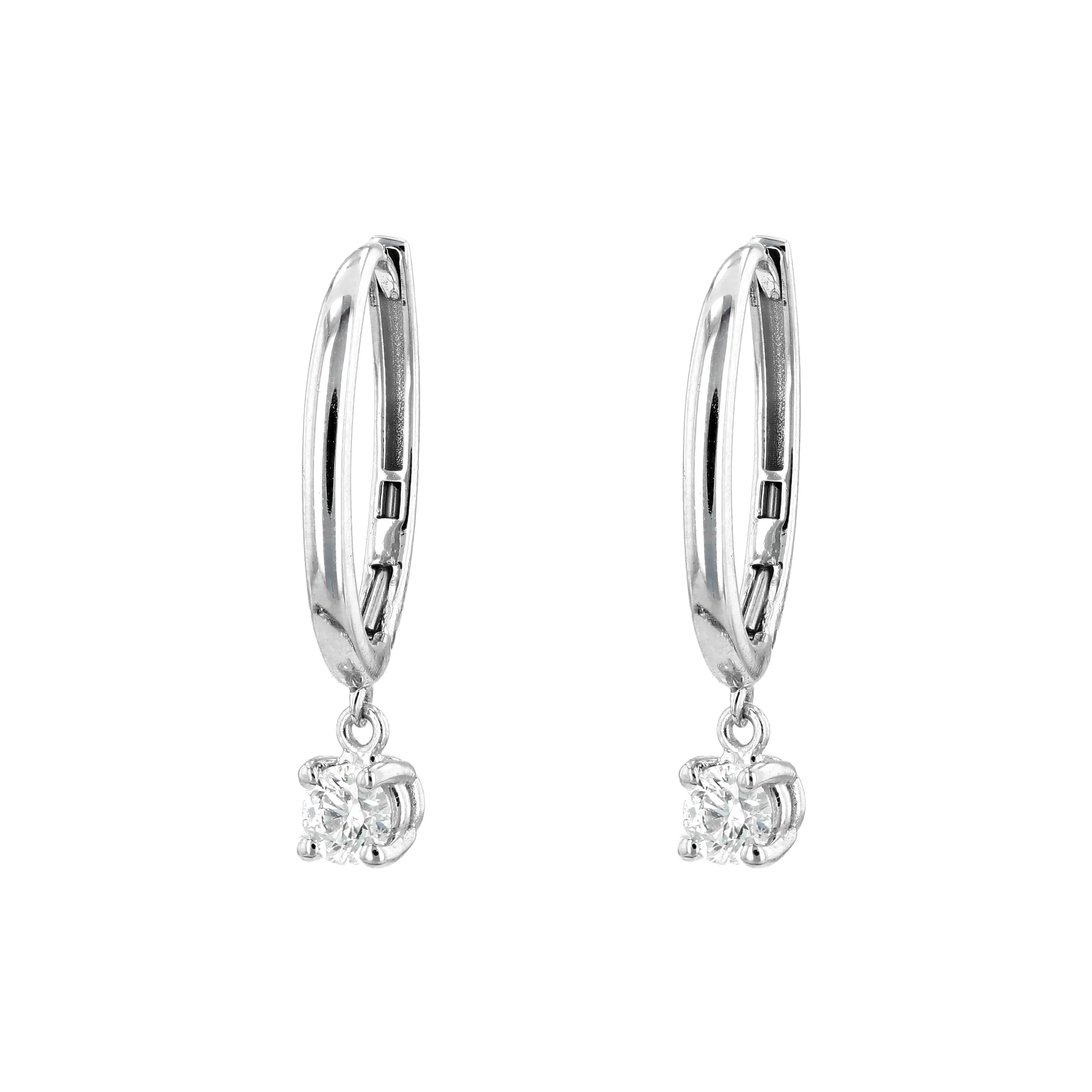 0.46tw Forevermark Round Canadian Diamond French Drop Earrings La Mine d'Or Moncton, NB