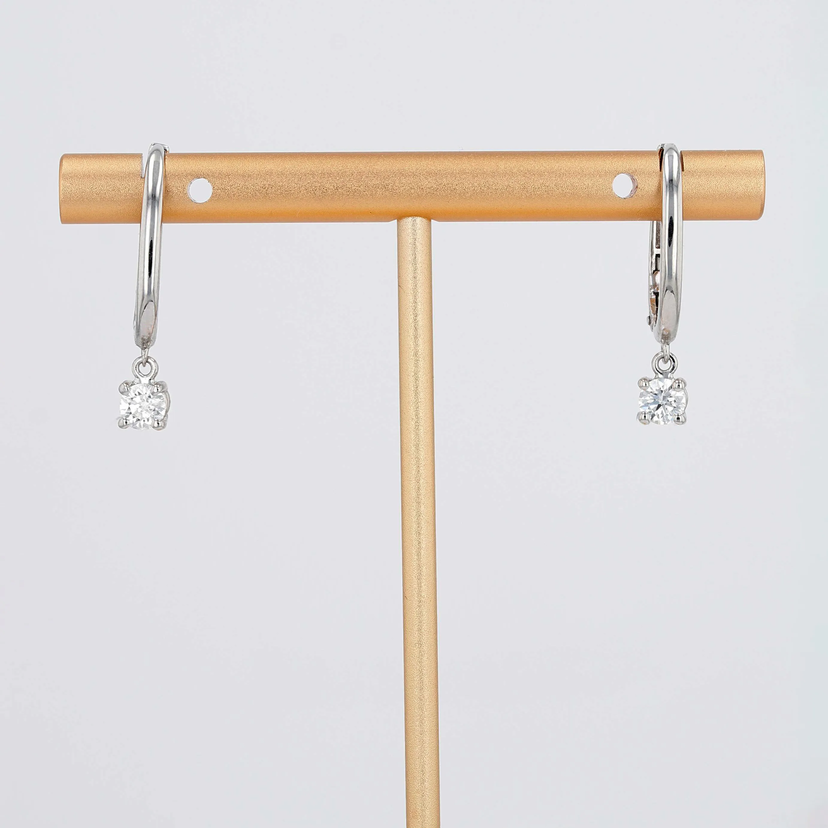 0.46tw Forevermark Round Canadian Diamond French Drop Earrings Image 2 La Mine d'Or Moncton, NB