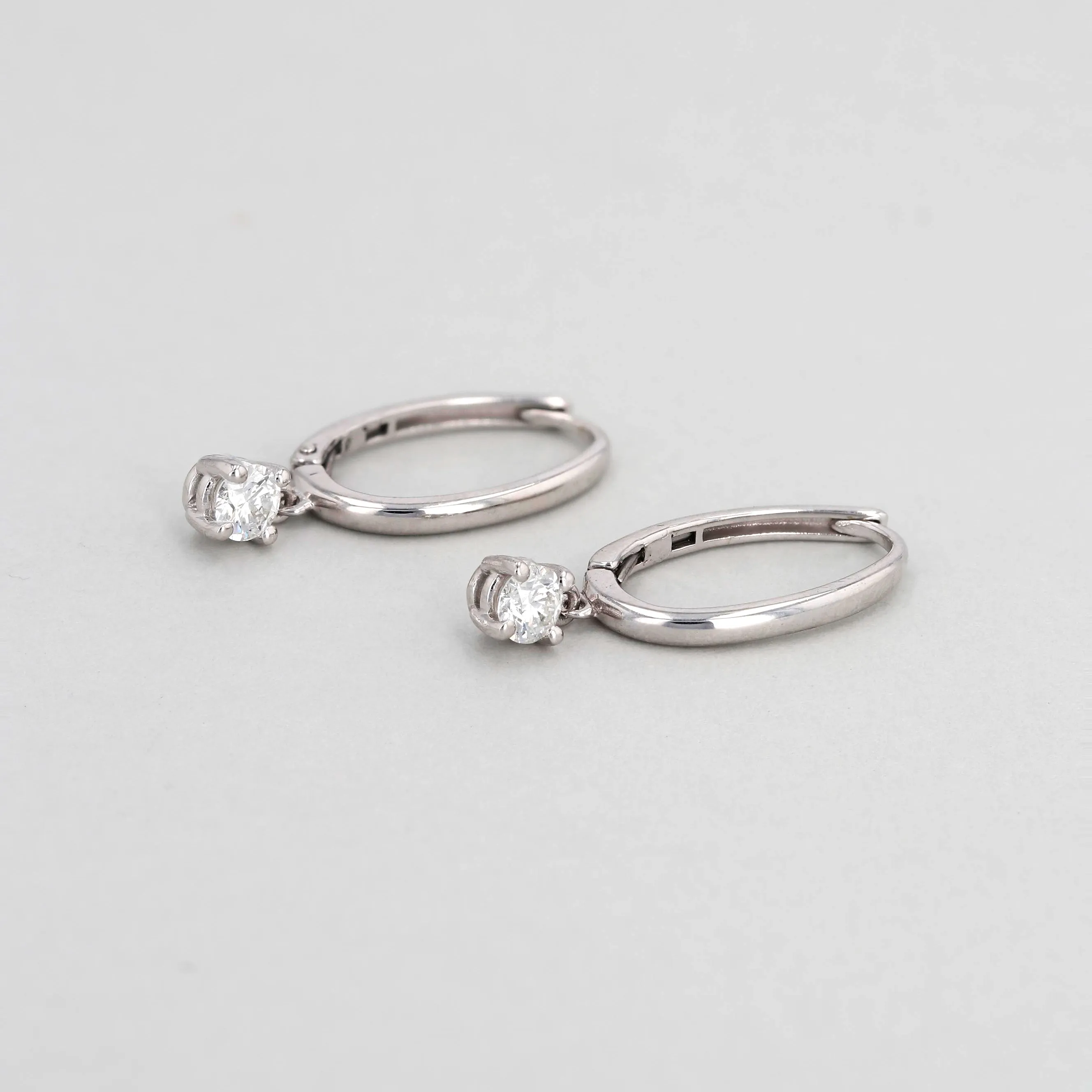 0.46tw Forevermark Round Canadian Diamond French Drop Earrings Image 3 La Mine d'Or Moncton, NB