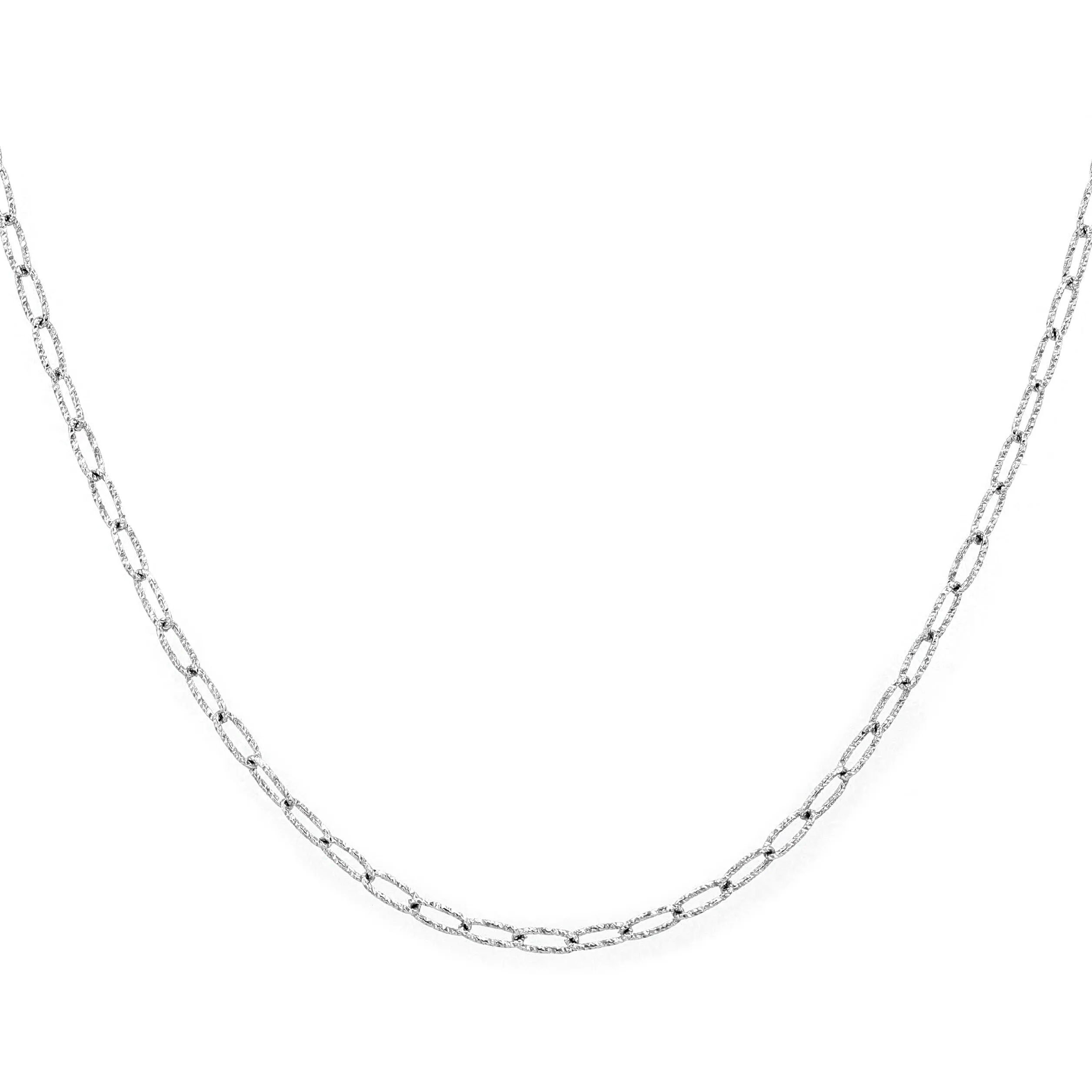 18kt White Gold Fancy Chain 16" La Mine d'Or Moncton, NB