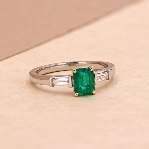 0.84tw Emerald & Diamonds Trinity Fashion Ring Image 3 La Mine d'Or Moncton, NB