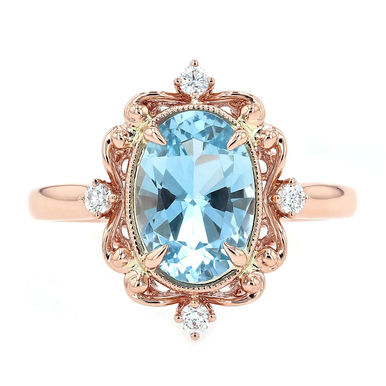1.58tw Aquamarine and Diamond Ring La Mine d'Or Moncton, NB