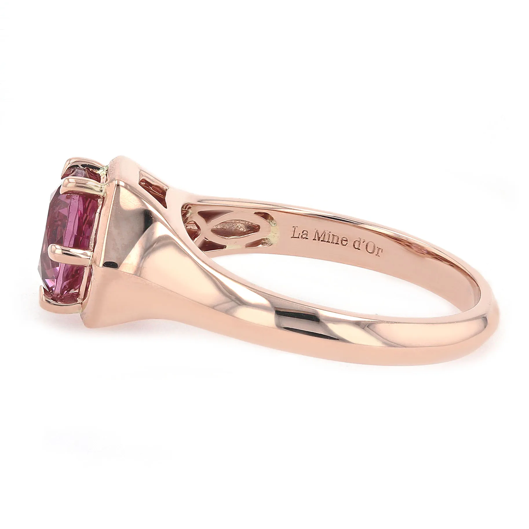 1.92ct Round 6 Prong Solitaire Mahenge Garnet Ring 14kt Rose Gold Image 2 La Mine d'Or Moncton, NB