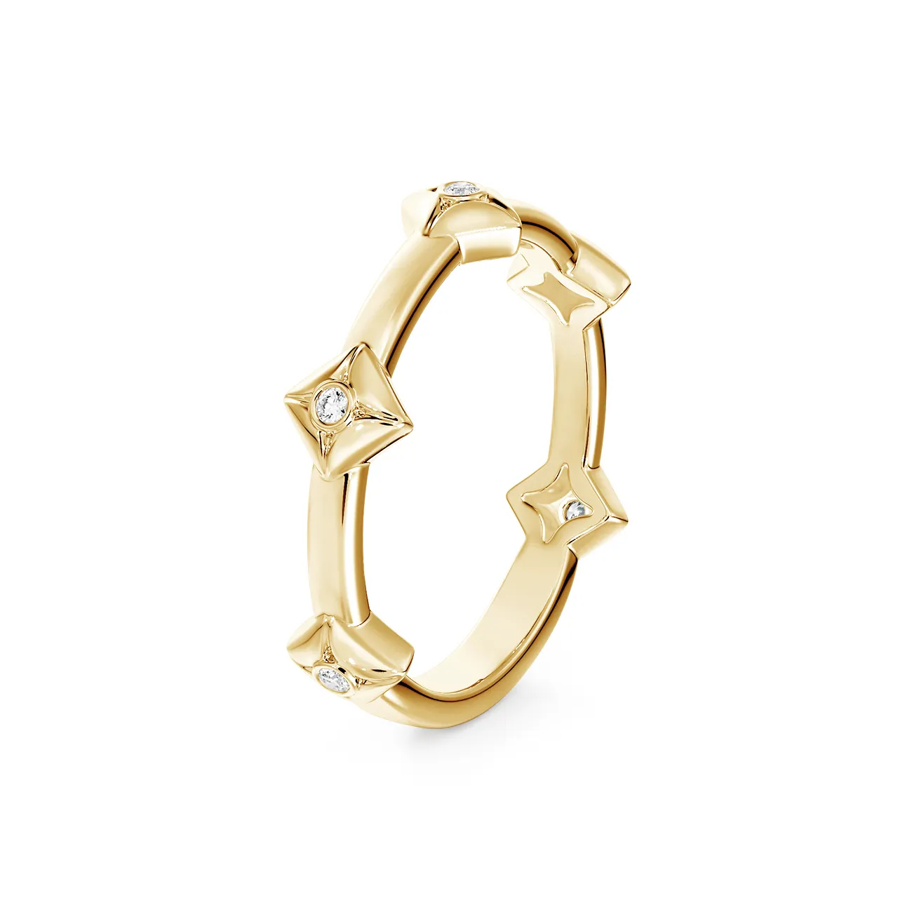 0.05tw De Beers Forevermark Icon Diamond Station Band Image 2 La Mine d'Or Moncton, NB