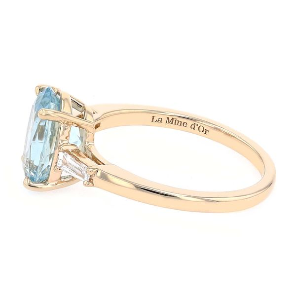 2.03tw Aquamarine and Diamond Trinity Ring Image 2 La Mine d'Or Moncton, NB