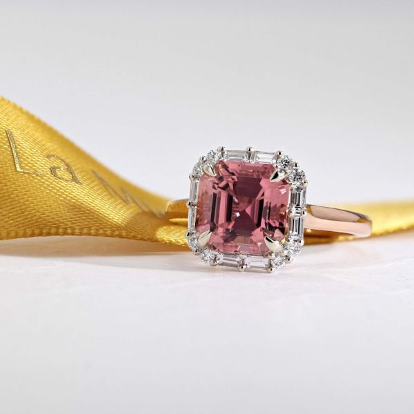 3.37tw Pink Tourmaline & Diamonds Ring Image 3 La Mine d'Or Moncton, NB