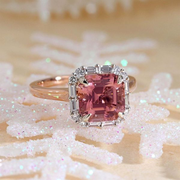 3.37tw Pink Tourmaline & Diamonds Ring Image 4 La Mine d'Or Moncton, NB