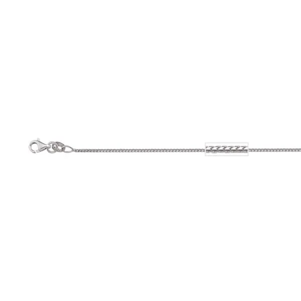 14kt White Gold Franco Style Chain 18" La Mine d'Or Moncton, NB